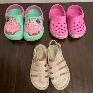 Crocs and Mini Melissa Kids Shoe Lot